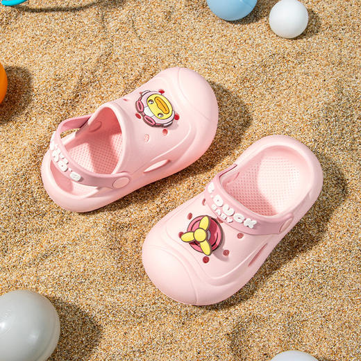 B.Duck小黄鸭家居鞋四季洞洞鞋20-28 BY1515940 商品图4