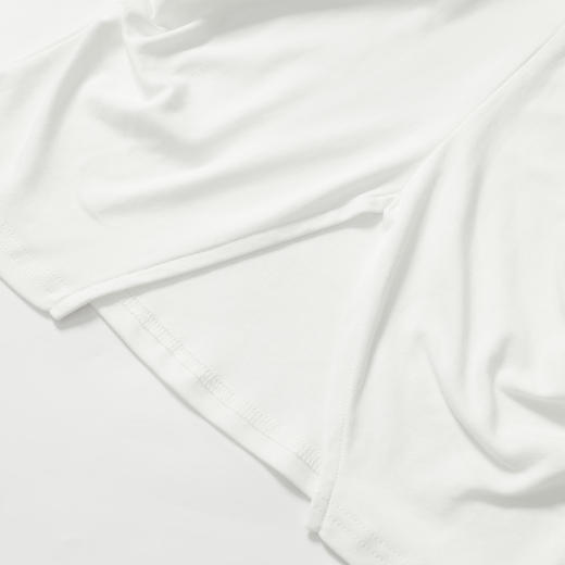 简约百搭设计感前开叉小飞袖T恤女夏季抽褶收腰T恤背心V1741404 商品图5