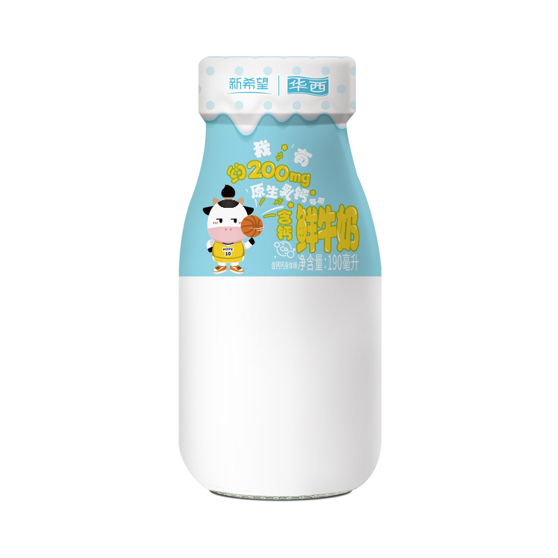 新希望华西含钙鲜牛奶190ml