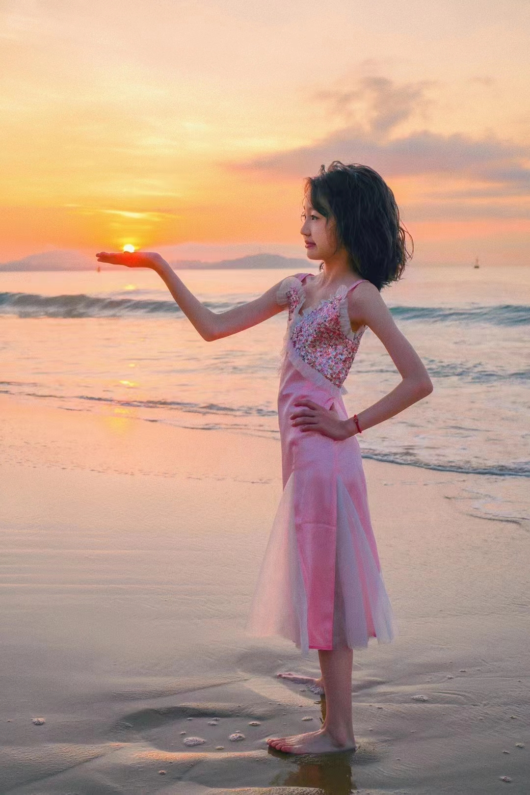 儿童礼服美人鱼蓬蓬裙女童白雪公主裙花童礼服女童婚纱裙-美人鱼裙