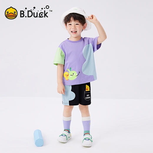 B.Duck小黄鸭童装夏季短袖套装90-130 BF2581070 商品图3