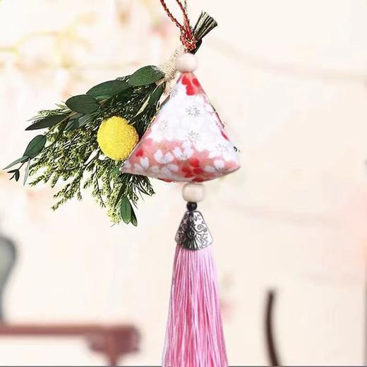【端午香囊，永生花束祈平安】美好心愿装进香囊里，端午节香囊香袋艾叶香包驱蚊艾草，三角粽子挂件商场礼品物业送业主QQ新年礼盒年货礼盒 商品图2