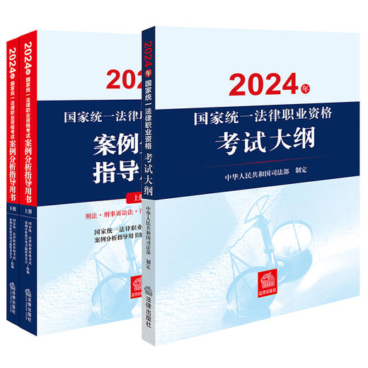 3本套装 2024年国家统一法律职业资格考试案例分析指导用书（全2册）+大纲 法律出版社 商品图0