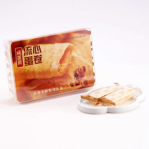 Rene Little Bear 香港小熊 咸蛋黄/奶酪/榴莲 流心蛋卷 336g 商品图7