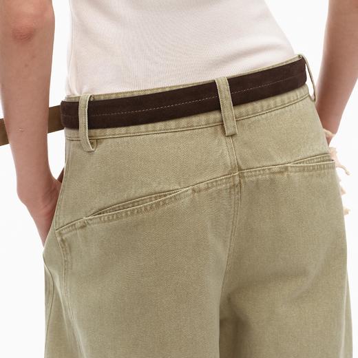 NUTH头层牛皮做旧皮带金属扣简约复古真皮腰带 商品图4