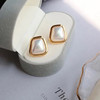yszz-04036【云赏珠宝】时尚系列经典高贵雅致金属贝珠耳环s925银耳针 商品缩略图3