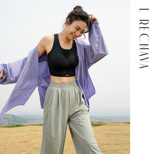 【UPF 50+防晒】薄如蝉翼 轻薄透气速干衬衫 前片可系结 松紧袖口上衣外套 商品图9