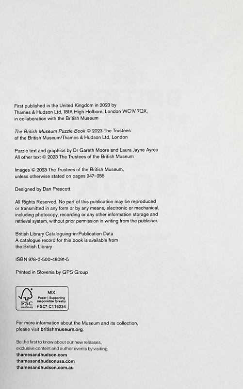 【中商原版】大英博物馆拼图书 The British Museum Puzzle Book 英文原版 Gareth Moore 益智游戏 智力锻炼 商品图4