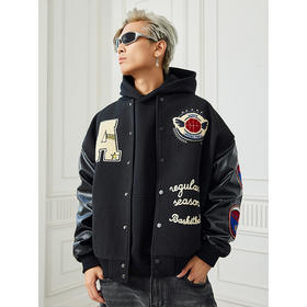 【Achock官方店】美式嘻哈重磅字母外套潮牌高街秋冬棒球服夹克
