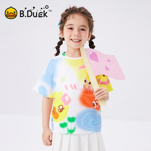 B.Duck小黄鸭童装夏季短袖T恤90-130 FF2501017 商品图0