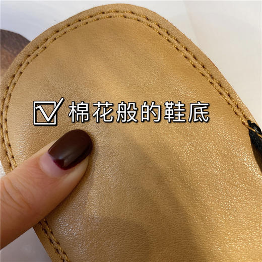 雀说夏日BI备 软超！任意折牛皮交叉平底拖鞋女凉鞋女平底拖鞋ALA40163 商品图3