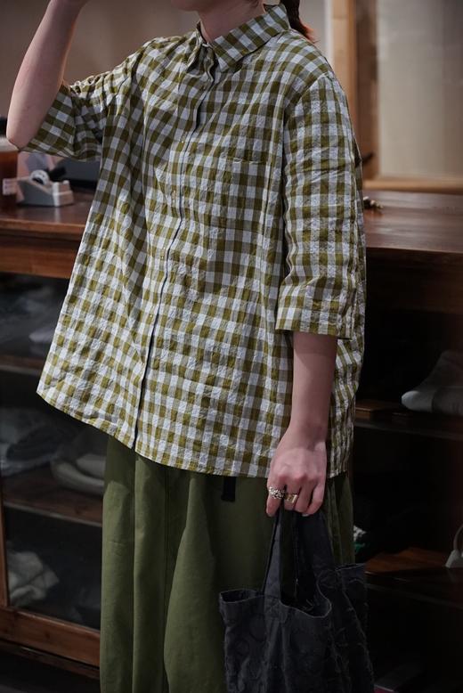 apuntob 短袖2色可选格纹衬衫 商品图0