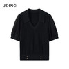 【商场同款】CJKJ501  “ 精美针织衫  ” 简约百搭黑色 腰封设计，巧妙提升腰线  灯笼袖缩窄肩宽  打造直角肩好穿显瘦 肌理感丰富微透的袖子 更有知性感 商品缩略图7