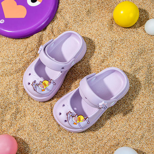 B.Duck小黄鸭家居鞋四季洞洞鞋24-40 F1515939 商品图3