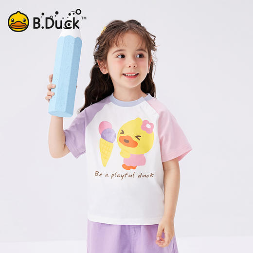 B.Duck小黄鸭童装夏季短袖T恤90-130 FF2501001 商品图3