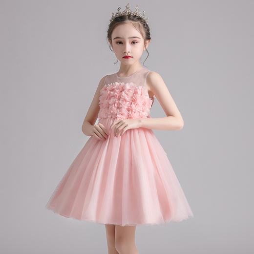 儿童礼服连衣裙韩版童装表演裙蓬蓬纱公主裙LS-FD2013 商品图1