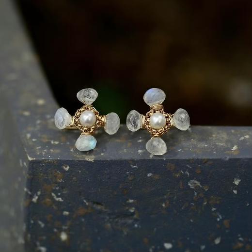 SpoiledBrat Jewelry四叶花瓣耳环 商品图1