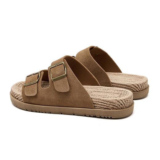 西遇复古勃肯凉拖鞋男新款夏季外穿一字带凉鞋平底休闲拖鞋21745545 商品图4