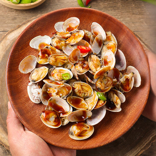 船歌鲜食（捞汁花蛤220g*5袋）1100g组合解冻即食海鲜凉菜 商品图1