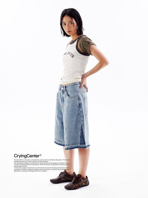 CryingCenter 钻石remake A型 牛仔短裤 哭喊中心 商品图1