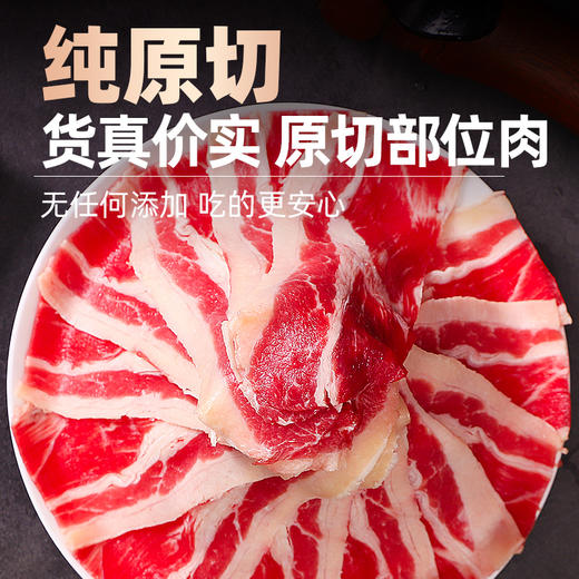 【2盒更划算】原切肥牛片火锅烤肉食材肥瘦相间 澳洲肥牛 家庭烤肉750g到手5袋 商品图2