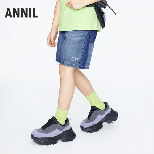 男童全棉软牛仔短裤新款安奈儿童装实体店同款AB426632 商品图1