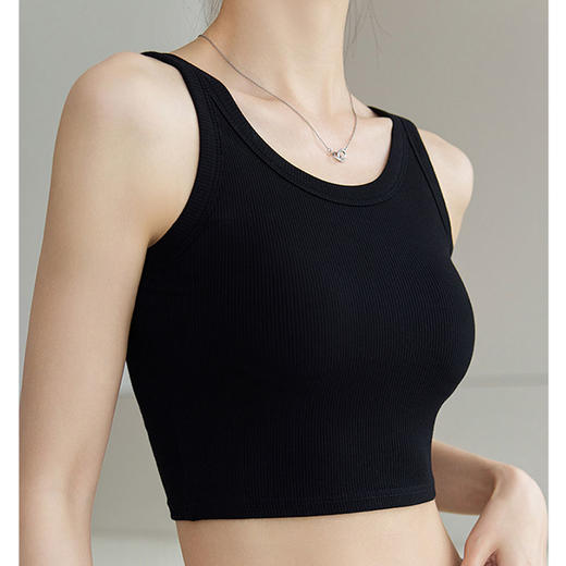 半身缘女装 春夏一体式内搭网红外穿显瘦短款吊带背心6059 商品图1