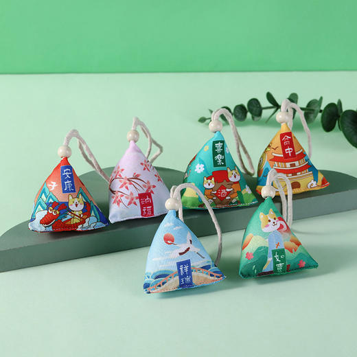 端午节香包高棕香囊成品荷包粽子挂件艾草驱蚊车载随身挂饰礼品 商品图3