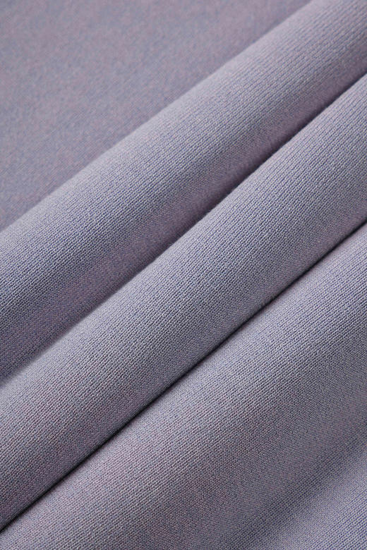 COCO ZONE“香芋紫”春季新款圆领拼接设计百搭短袖针织衫24C10268 商品图6