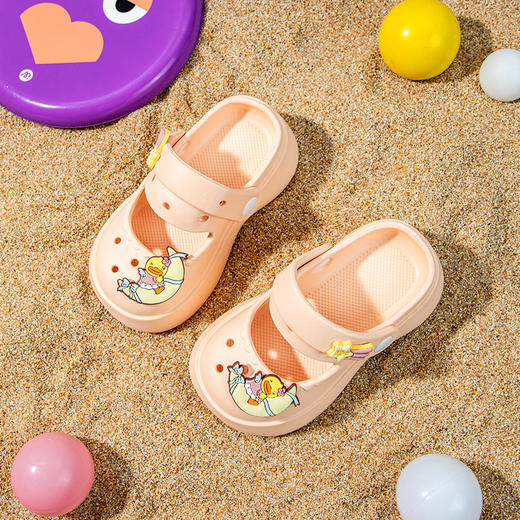 B.Duck小黄鸭家居鞋四季洞洞鞋24-40 F1515939 商品图2