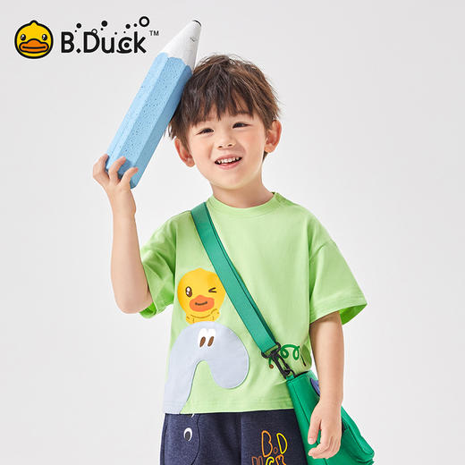 B.Duck小黄鸭童装夏季短袖T恤90-130 BF2501081 商品图3
