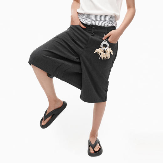 NUTH 西装半身裙裤直筒宽松显瘦结构设计阔腿休闲裤女 商品图3