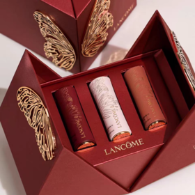 LANCÔME兰蔻「翩然心动」唇膏三支装礼盒3.4g  {#292半熟粉+200drama棕+#196经典热门色}