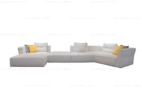 宝德 组合沙发 |  更多座位组合，皮布面料可选，详询客服