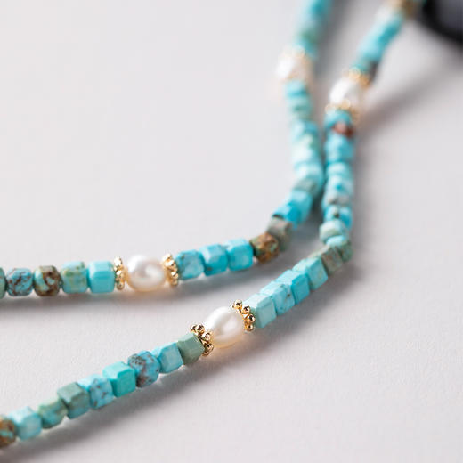 ELOANE GALLERY 落岸彩色半宝石天然珍珠项链锁骨链原创设计丨【本商品不支持使用优惠券】 商品图10