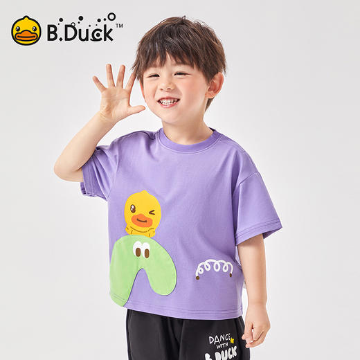 B.Duck小黄鸭童装夏季短袖T恤90-130 BF2501081 商品图2