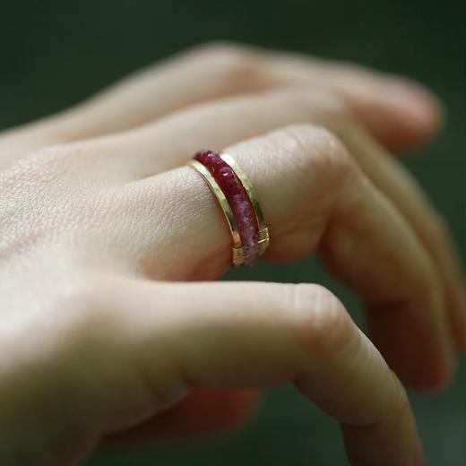 SpoiledBrat Jewelry气质百搭渐变红宝戒指 商品图2