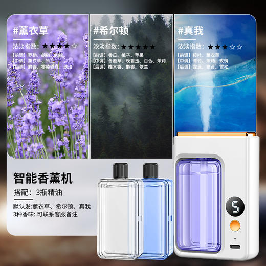 【智能香薰机，贵族新香~】香薰机自动喷香 家用室内持久 卧室香氛喷雾 空气清新剂 厕所除臭神器-QQ 商品图12