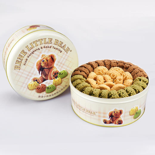 【女神节】Rene Little Bear 香港小熊曲奇（原味/抹茶/咖啡）505g（配拎袋） 商品图5