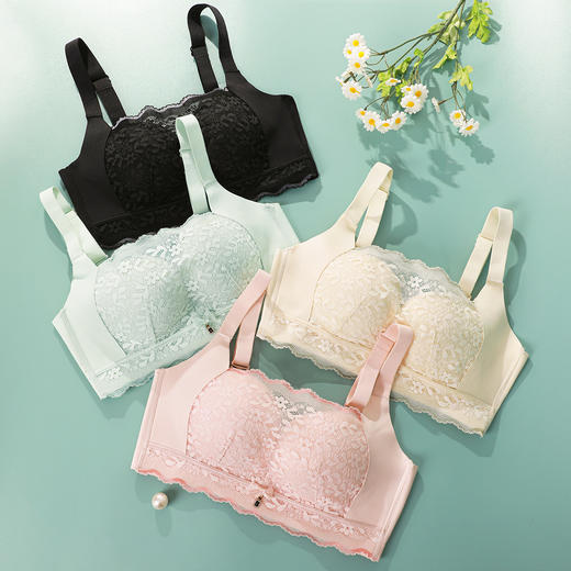 【抹胸】熳洁儿 聚拢抹胸防走光性感蕾丝一片式收副乳透气孔不闷热23261537 商品图9