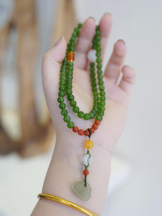 花花团母亲节国风系列首饰福利专场——和田碧玉系列、碧玺、珍珠、大漆（中国非物质文化遗产）带你领略一场中式美学盛宴，感受传统文化结合现代时尚的魅力！ 商品图12