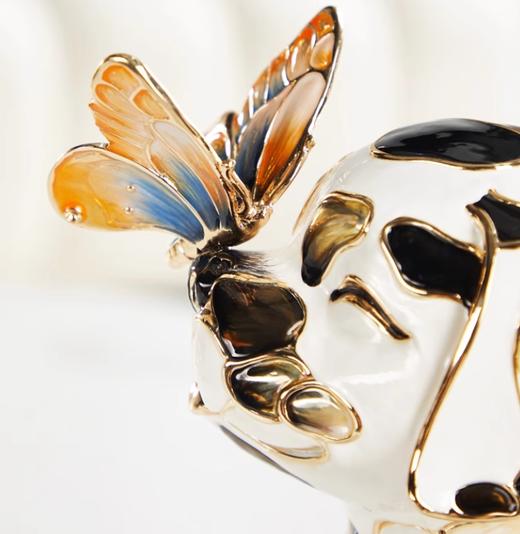 【彼达思】恋语•狗高级感高端客厅装饰治愈系摆件旺财狗吉祥物工艺品入户玄关装饰品 商品图4