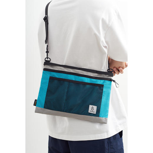 吃茶去chichaqu户外运动轻量拼接斜挎单肩包再生尼龙CORDURA骑行 商品图3