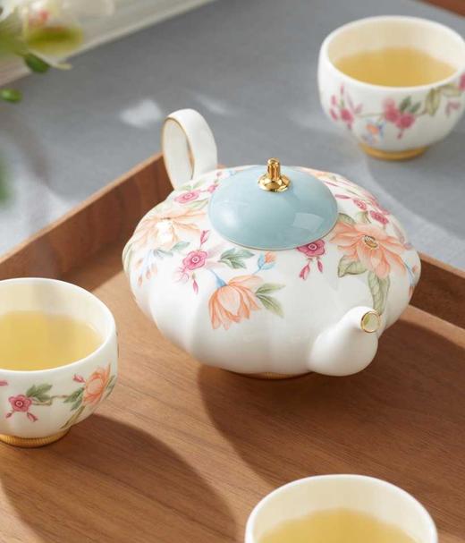 【彼达思】【春季好物精选】天青时代8头茶具套装4人位 高档陶瓷茶具礼物 商品图4