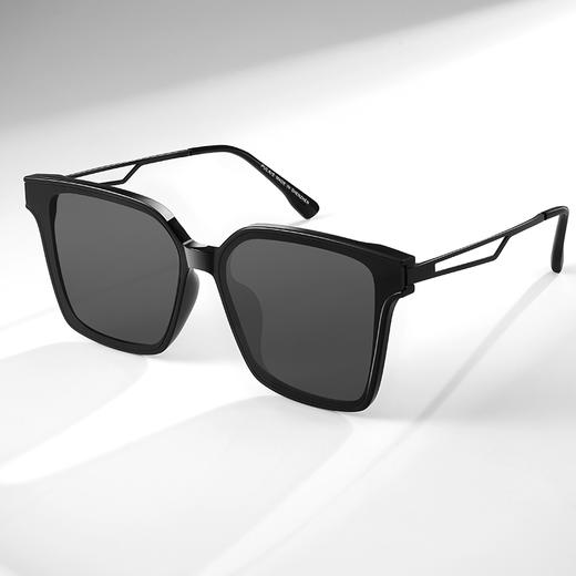 普莱斯太阳镜9039 素颜百搭大方框 科技感纯平镜面 镂空设计惊退 TR材质镜框 尼龙镜片 男女同款 双色可选 商品图4