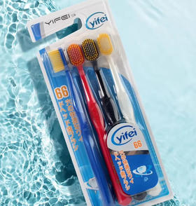 日本yifei亿菲舒适款头牙刷66孔（4支装）