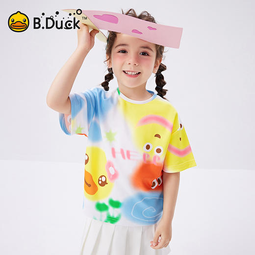 B.Duck小黄鸭童装夏季短袖T恤90-130 FF2501017 商品图2