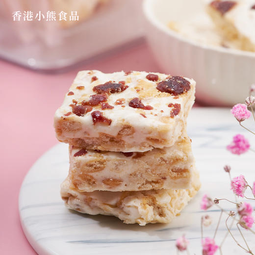 Rene Little Bear 香港小熊蔓越莓雪花酥/多芒酸奶牛轧奶芙 225g 商品图2