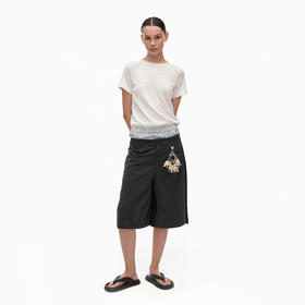 NUTH 西装半身裙裤直筒宽松显瘦结构设计阔腿休闲裤女