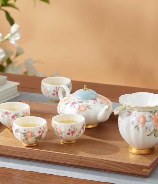 【彼达思】【春季好物精选】天青时代8头茶具套装4人位 高档陶瓷茶具礼物 商品图3